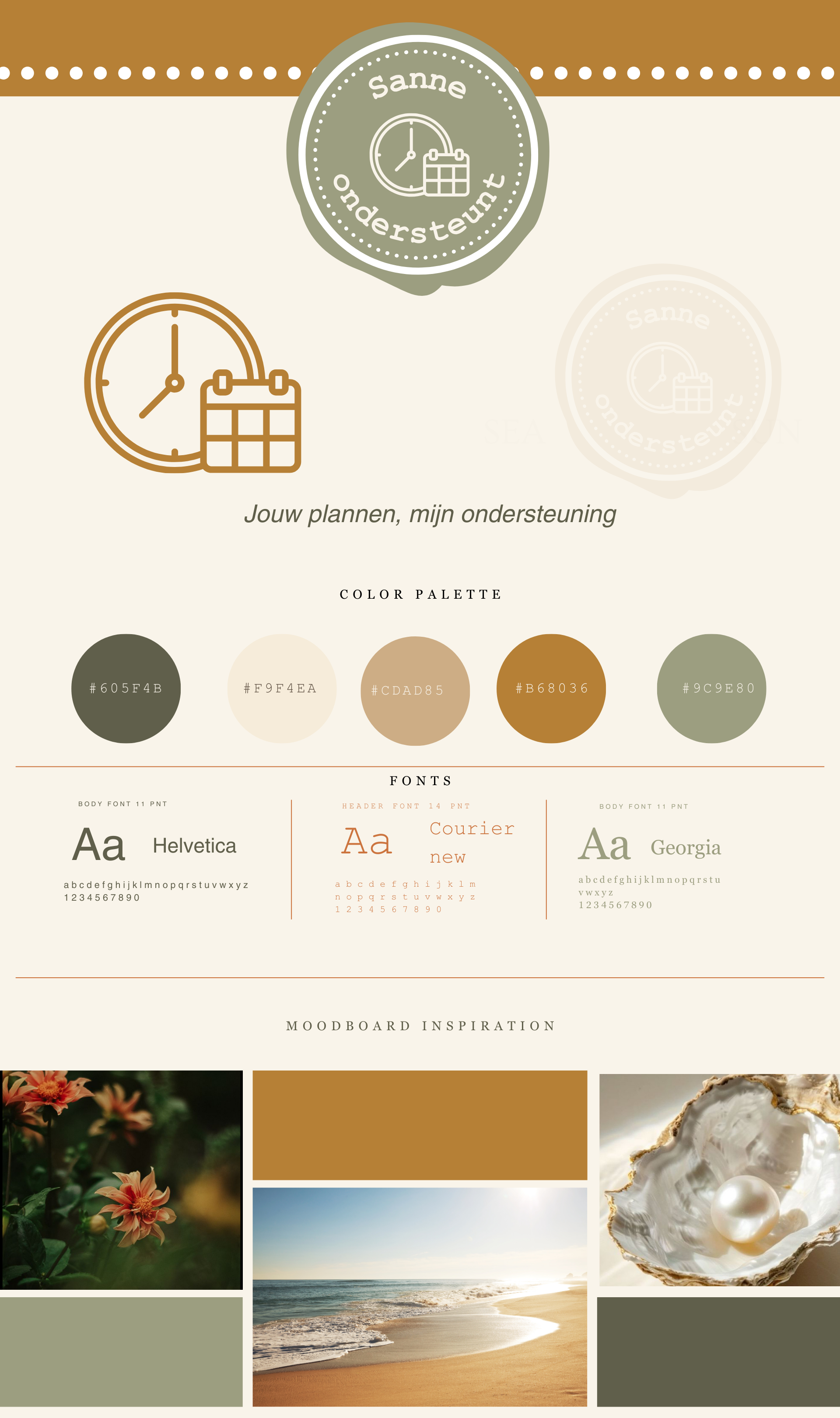 Branding moodboard Sanne ondersteunt PNG Branding moodboard Sanne ondersteunt gemaakt door BijCher Office Support