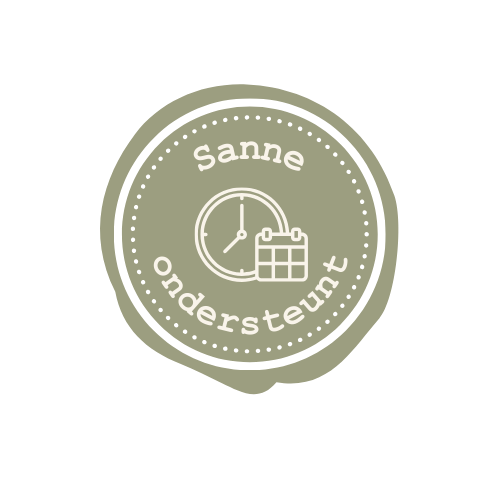 Logo PNG transparant Professioneel logo van Sanne ondersteunt met warme uitstraling gemaakt door BijCher Office Support
